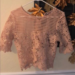 Lace crop top